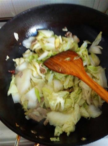 白菜豆腐炖粉条的做法步骤3