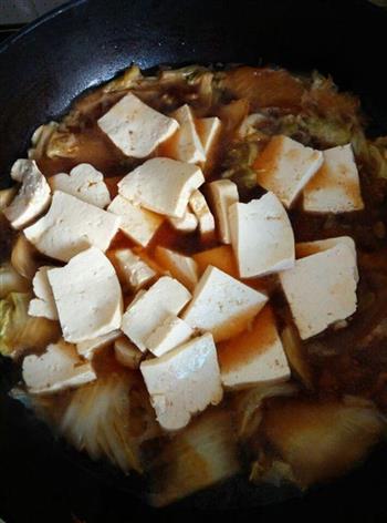 白菜豆腐炖粉条的做法步骤6