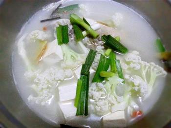 鲜鱼椰菜豆腐汤的做法图解8