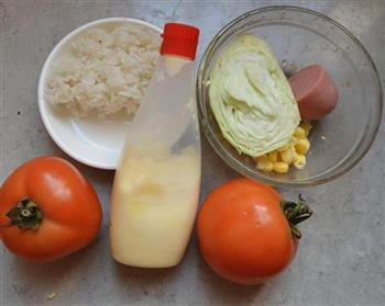 番茄米饭沙拉盅的做法图解1