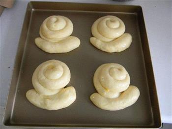奶黄馅蜗牛面包的做法步骤12