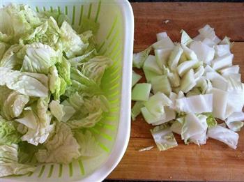 白菜炖豆腐的做法图解1