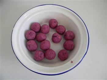 蛋清紫薯丸子的做法步骤4