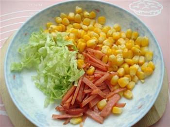 玉米沙拉三明治菜卷的做法步骤3