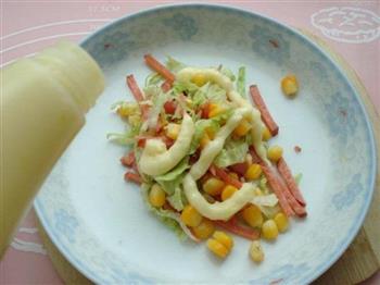 玉米沙拉三明治菜卷的做法步骤4