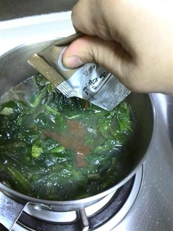 味噌菠菜汤的做法步骤7