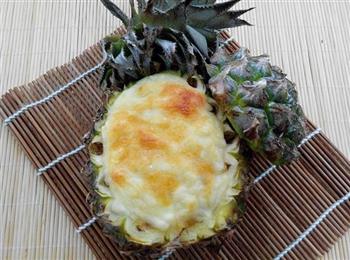 菠萝海鲜焗饭的做法图解9