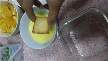 香橙面包布丁的做法步骤8