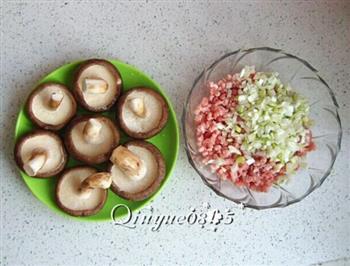 香菇酿肉的做法步骤2