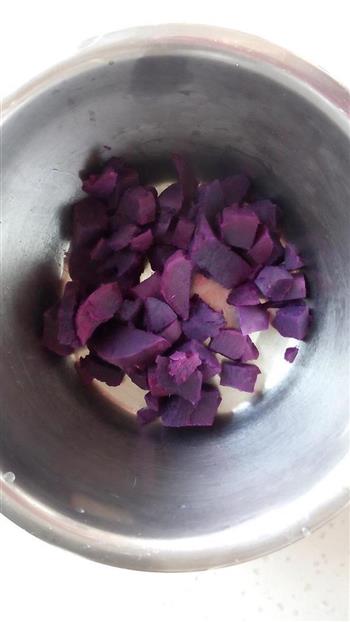 紫薯奶酪球的做法图解2