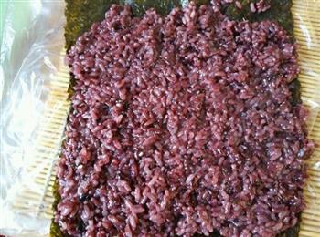 紫米紫菜包饭的做法步骤6