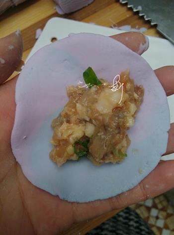 渐变色紫晶虾饺的做法步骤19