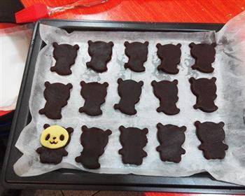 萌萌哒小熊猫饼干的做法步骤7