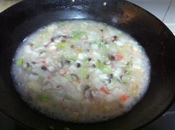 香菇海鲜疙瘩汤的做法步骤9