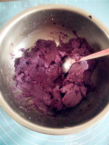 紫薯乳酪蛋糕的做法图解1