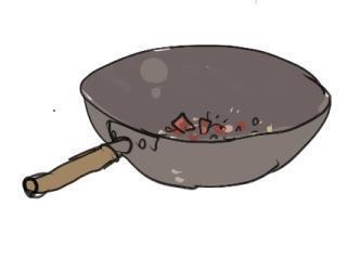 豌豆腊肉炒饭的做法步骤3