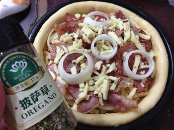 培根洋葱披萨的做法步骤14