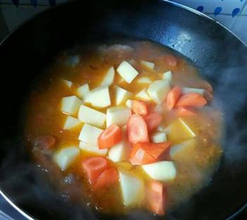 番茄土豆烧牛腩的做法步骤9