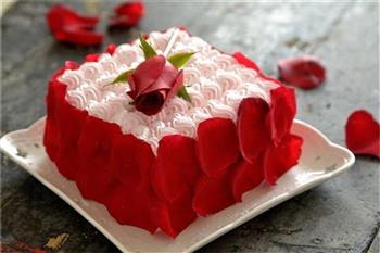 玫瑰情人节蛋糕的做法步骤11