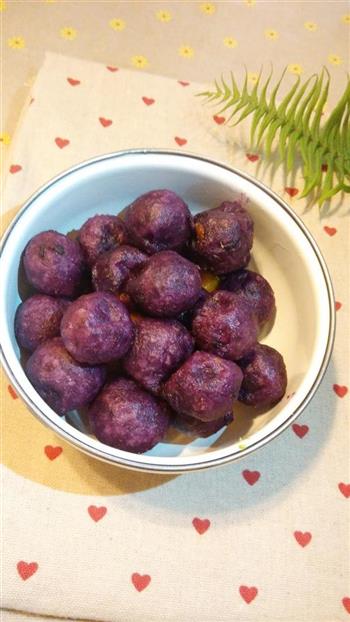 紫薯丸子的做法步骤9