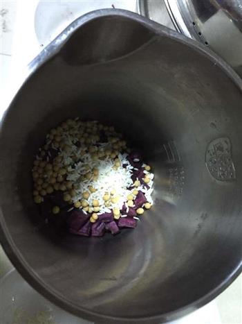紫薯豆浆羹的做法图解3