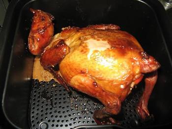 空气炸锅烤全鸡的做法步骤11