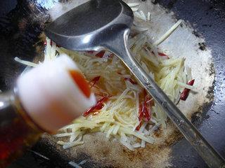 酸辣土豆丝夹馍的做法步骤9