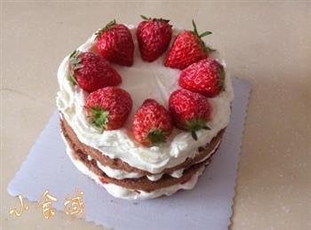 草莓裸蛋糕的做法步骤10