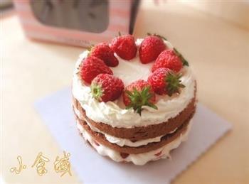草莓裸蛋糕的做法图解11