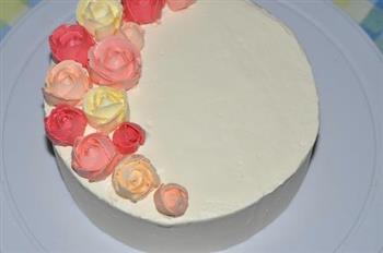 奶油霜裱花蛋糕的做法图解21