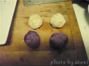 山药紫薯糕的做法步骤6