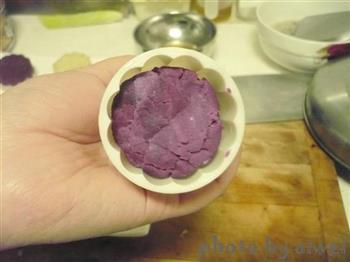 山药紫薯糕的做法步骤7