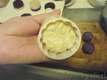 山药紫薯糕的做法步骤8