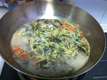 抹茶紫菜面汤的做法步骤7