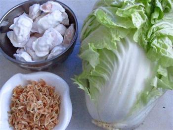 燕饺炖白菜的做法图解1