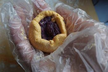 南瓜紫薯饼的做法步骤11