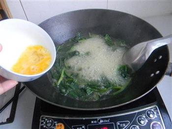 菠菜蛋花汤的做法步骤6