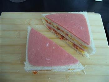 火腿番茄蛋三明治的做法图解14