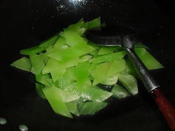 清炒莴苣的做法步骤3