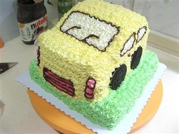 小汽车生日蛋糕的做法步骤34
