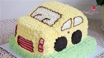 小汽车生日蛋糕的做法步骤35