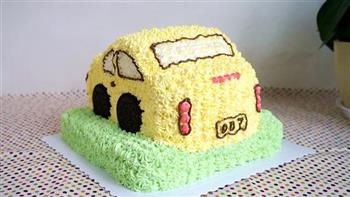 小汽车生日蛋糕的做法步骤36