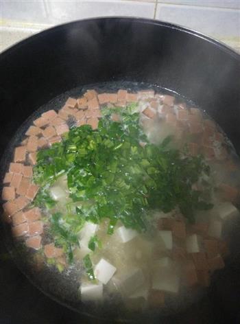 青菜豆腐汤的做法图解7