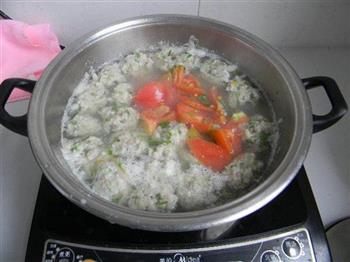 西红柿肉丸汤的做法图解7
