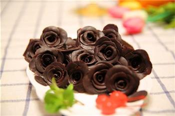 手工巧克力玫瑰花的做法步骤16