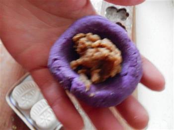 紫薯糯米枣泥糕的做法步骤8