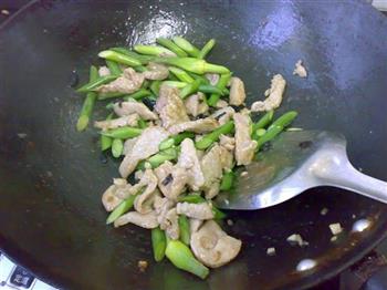 豉香蒜苔炒肉片的做法步骤5