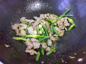豉香蒜苔炒肉片的做法步骤6