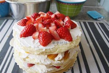 黄桃草莓裸蛋糕的做法步骤18