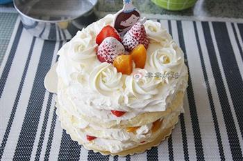 黄桃草莓裸蛋糕的做法步骤21